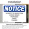 Signmission Subject To Inspection Lunch Boxes Packages, 14 in W x Rectangle, Vinyl Decal OS-2PACK-NS-D-1014-L-16637 - alternate 4